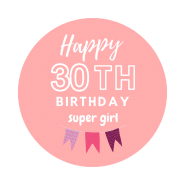 30h birthday girl