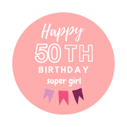 50h birthday girl